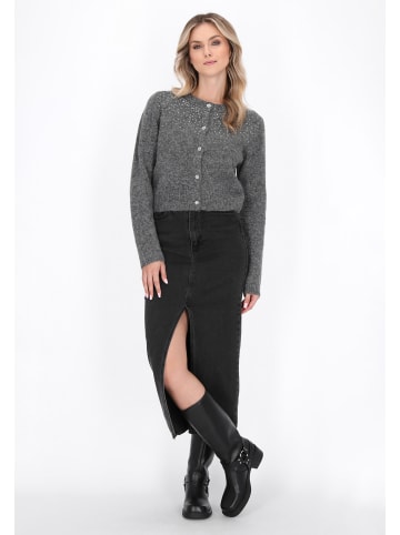 DreiMaster Vintage Women Cardigan in dark grey melange