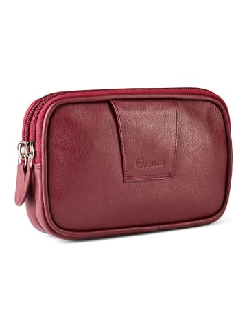 Esquire Duo Gürteltasche Leder 17 cm in rot