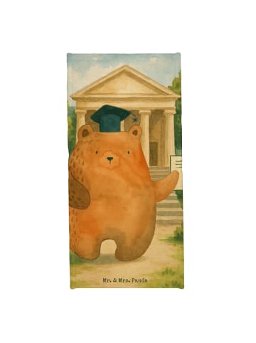 Mr. & Mrs. Panda Strandtuch Bär Prüfung Design ohne Spruch in Blau Pastell