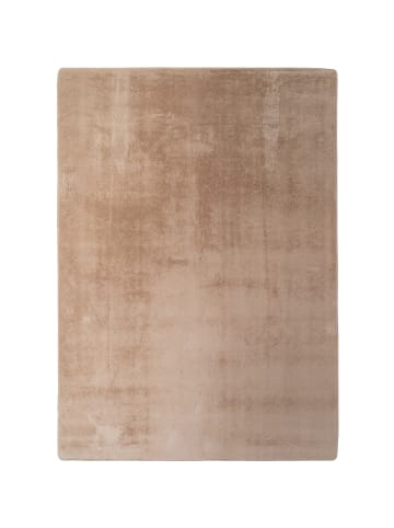 KADIMA DESIGN Teppich Kurzflor Unifarben Polyester Antirutsch Wohnzimmer in Beige