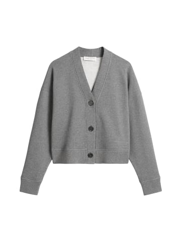 Marc O'Polo Sweat-Cardigan relaxed in warm granite melange