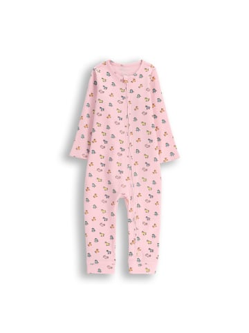 Coccodrillo Baumwollstrampler mit langen Ärmeln in rosa