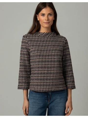 More & More Karosweatshirt in jersey check black