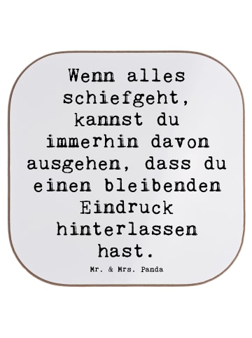 Mr. & Mrs. Panda Design Untersetzer Spruch Trost und Eindruck mi... in Weiß