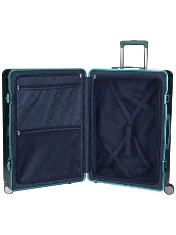 American Tourister Trolley Soundbox Alu Spinner 75 in Dusty Turquoise