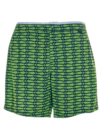 wavebreaker Shorts in nachtblau/grün