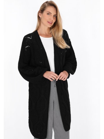 Albee Women Cardigan in Black Melange