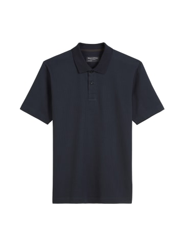 Marc O'Polo DfC Poloshirt Seersucker regular in Dark Navy