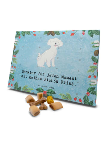 Mr. & Mrs. Panda Adventskalender für Hunde Bichon Frisé Moment m... in Eisblau