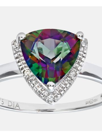 Diamant L'éternel Ring aus 375 Weißgold mit Diamant mit Topas