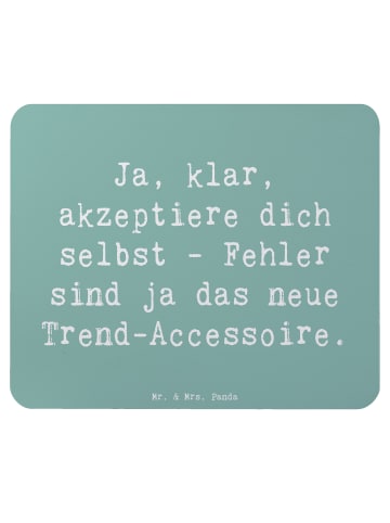 Mr. & Mrs. Panda Mauspad Spruch Selbstakzeptanz Trend mit Spruch in Meeresbrise