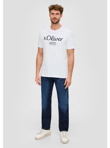 s.Oliver T-Shirt kurzarm in Weiß