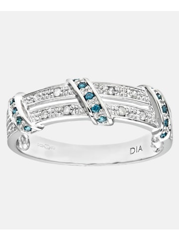 Diamant L'éternel Eternity-Ring aus 375 Weißgold mit Diamant gedreht