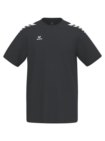erima Unisex Erwachsene, Erwachsene T-Shirt in schwarz/weiss