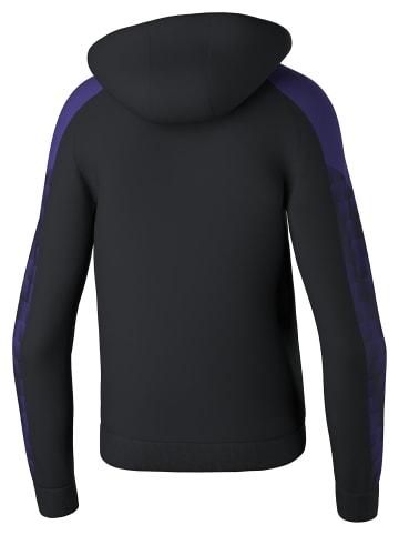erima Kinder Kapuzensweat in schwarz/ultra violet