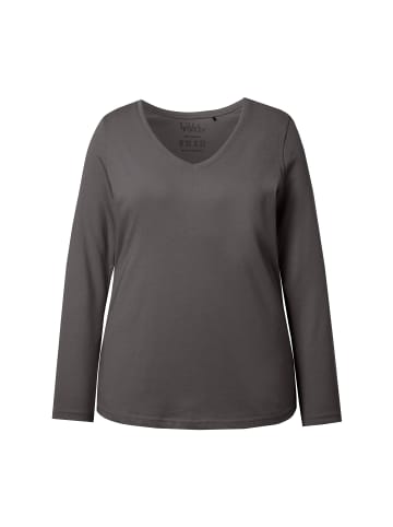 Ulla Popken Shirt in graphitgrau