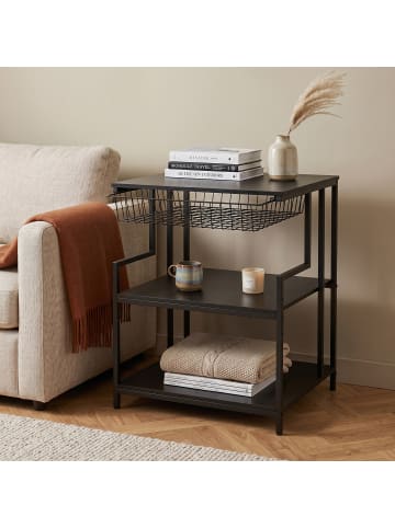 relaxdays Druckertisch in Schwarz - (B)60 x (H)70 x (T)50 cm