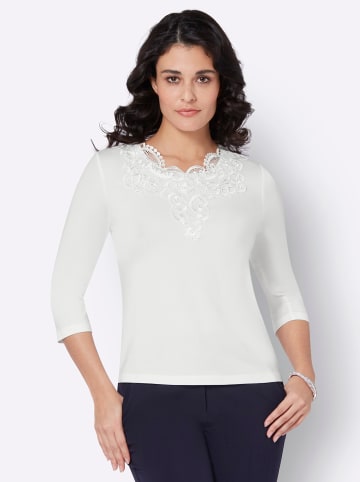creation L Spitzenshirt in ecru