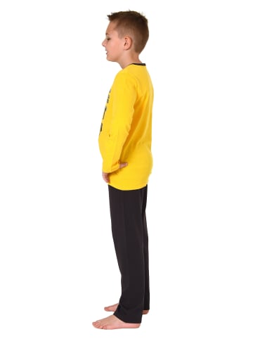 NORMANN Pyjama langarm und - 74126 in gelb