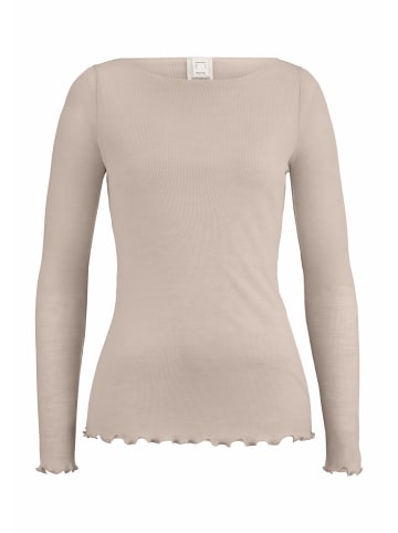 Hessnatur Longsleeve Fitted in düne