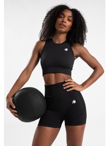 Gorilla Wear Olivia Nahtloses Crop-Top – Schwarz