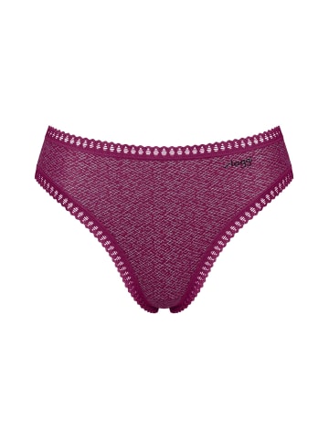 Sloggi Slip 3er Pack in Weiß/Schwarz/Beere