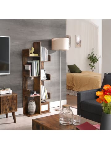 VASAGLE Standregal Custos in Braun - (B)25 x (H)140 x (T)50 cm
