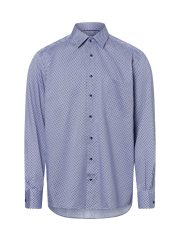 Eterna Hemd in hellblau marine