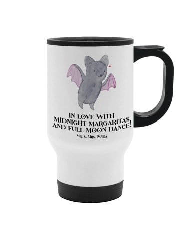 Mr. & Mrs. Panda Kaffee-Thermobecher Halloween Magie mit Spruch in Weiß