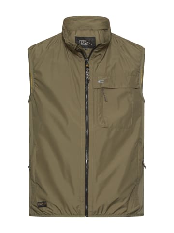 Camel Active Outdoor Weste aus wasserabweisendem Material in Olivgrün