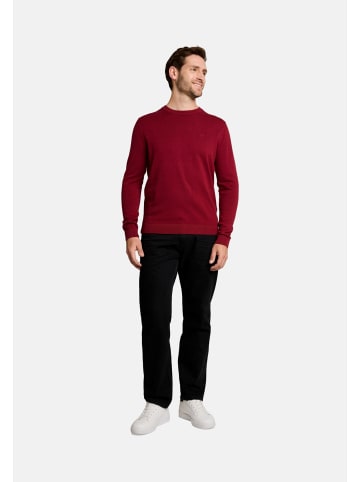 Tom Tailor Pullover in dunkelrot-meliert