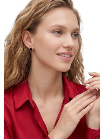 gaya Women Earrings in Rose Gold Black