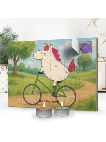 Mr. & Mrs. Panda duft adventskalender Einhorn Radfahrer Design o... in Weiß