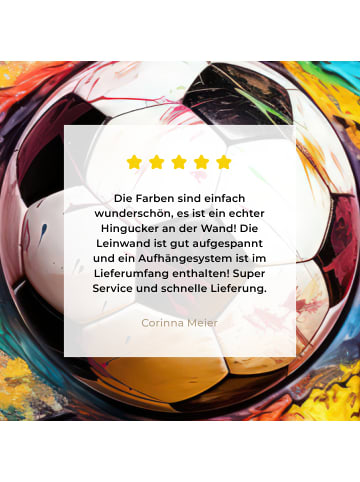 MuchoWow Leinwand bilder Fußball (BxH)