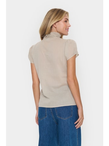 SAINT TROPEZ Langarm - Hemd TilliSZ Gerade Passform in Plaza Taupe