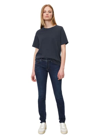 Marc O'Polo DENIM Slub-Jersey-T-Shirt in navy teal