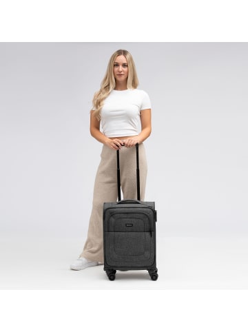 Redolz Essentials 12 CABIN 4 Rollen Kabinentrolley 55 cm black2