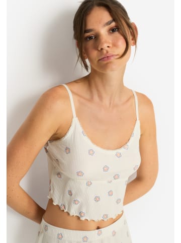 LSCN BY LASCANA Shorty in ecru bedruckt