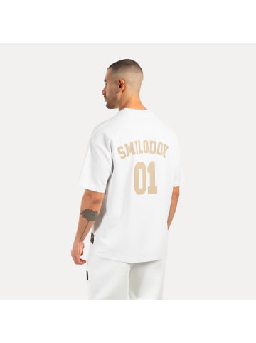 SMILODOX T-Shirt Rayk in Creme