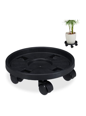 relaxdays Pflanzenroller Kunststoff klein 2er Set