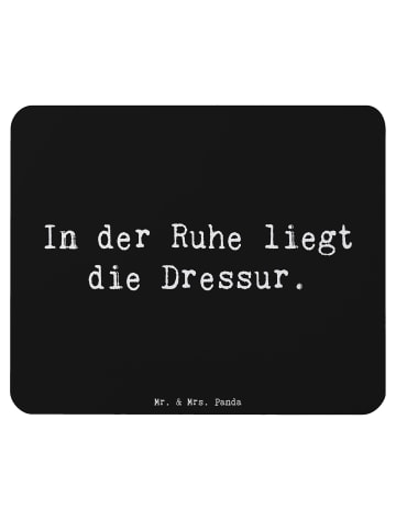 Mr. & Mrs. Panda Mousepad Spruch Reitlehrerin Ruhe mit Spruch in Schwarz