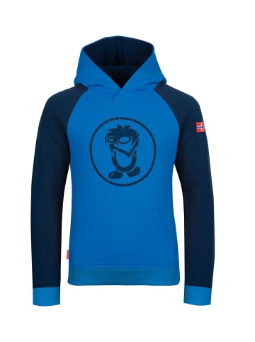 Trollkids Kapuzenpullover "Stavanger" in Marineblau/Mittelblau