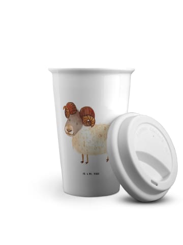 Mr. & Mrs. Panda Kaffeebecher Sternzeichen Widder ohne Spruch in Weiß