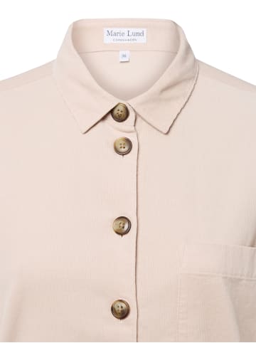 Marie Lund Cordbluse in beige - 0031