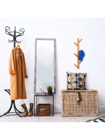 relaxdays Wandgarderobe in Natur - (B)22 x (H)78 x (T)7 cm
