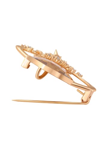 faina Women Pin Back Brooch in Rose Gold