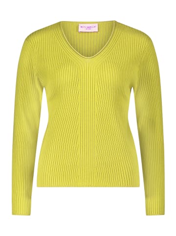 Betty Barclay Feinstrickpullover mit Rippenstruktur in Citronelle