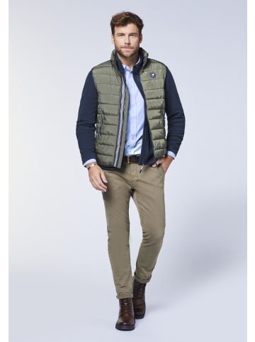 Polo Sylt Steppweste mit Double-Zipper in Grün