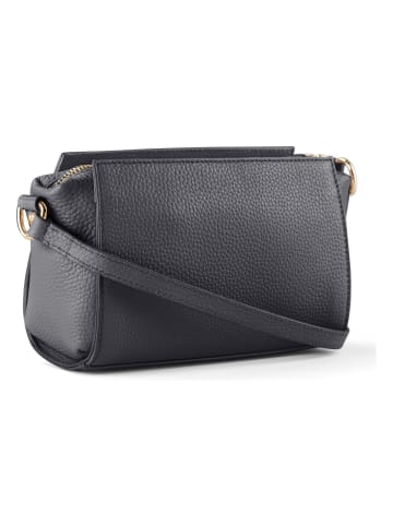 Lazarotti Bologna Leather Umhängetasche Leder 20 cm in grey