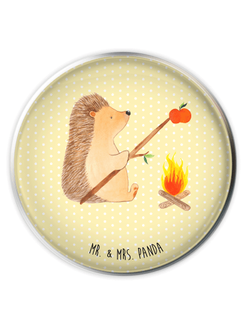 Mr. & Mrs. Panda Ablaufgarnitur Igel Grillen ohne Spruch in Gelb Pastell